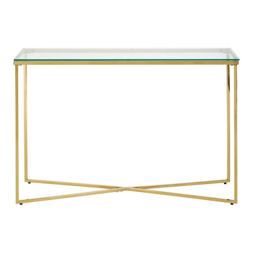 Allure Cross Base Console Table