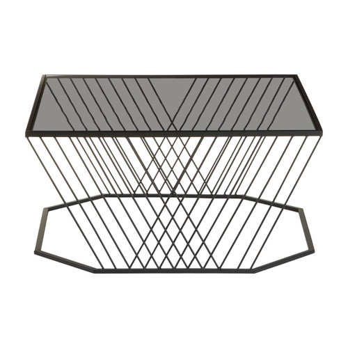 Trento Coffee Table with Grey Glass Top