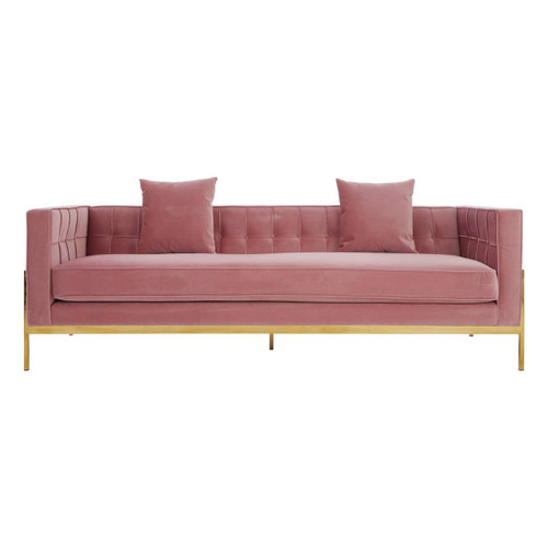 Rena 3 Seat Pink Sofa