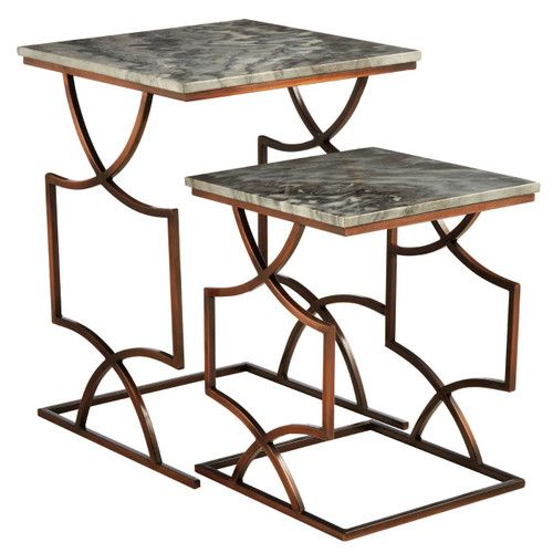 Templar Set of 2 Square Side Tables