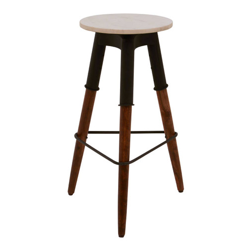 Vasco 3 Leg Bar Stool with Wood Top