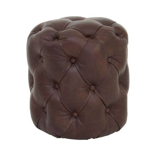 Victor Coffee Leather Stool