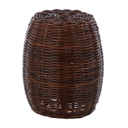 Maka Natural Brown Rattan Stool