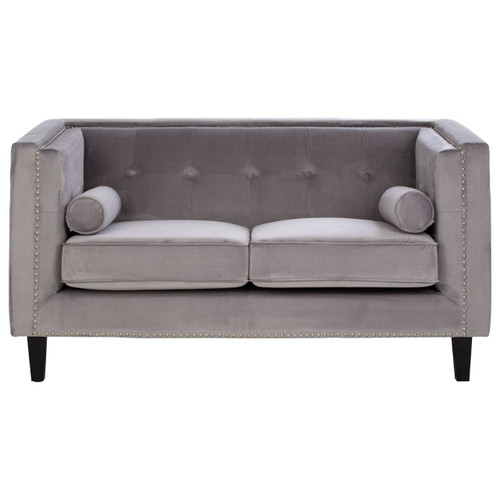 Felisa 2 Seat Grey Velvet Sofa