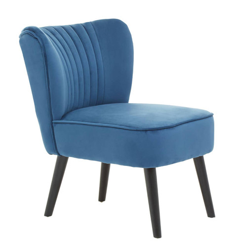 Regents Park Blue Velvet Chair