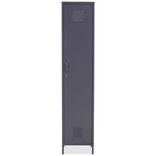 Academy One Door Grey Metal Cabinet