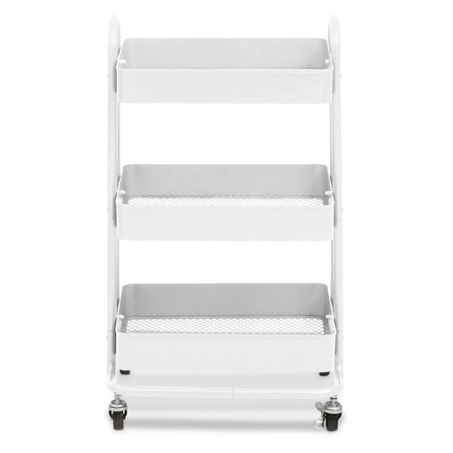 Acero Three Tier White Trolley