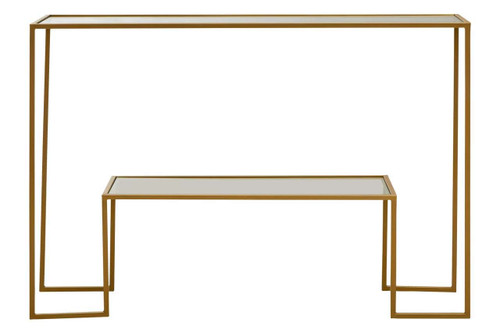 Avento Gold Finish Console Table