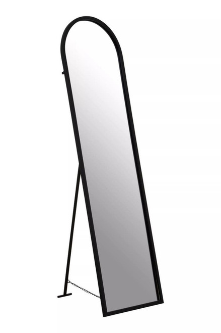 Avento Black Floor Mirror