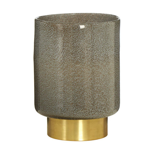 Cleo Small Grey And Gold Finish Vase