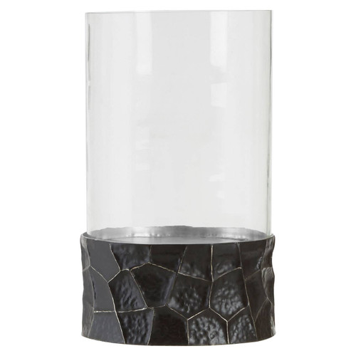 Akola Large Hurricane Hammered Candle Holder