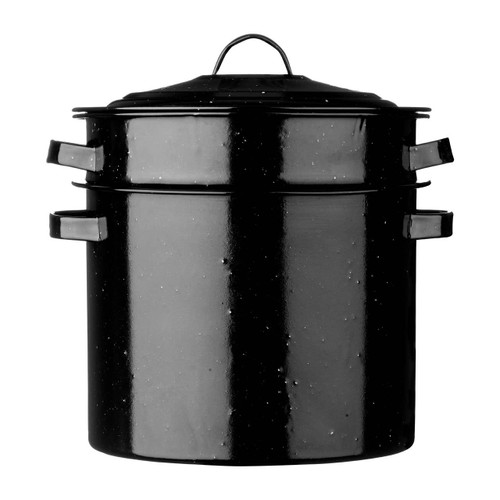 Black Speckled Enamel Pasta Pot