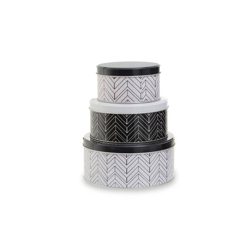 Set of Three Urban Storage Tins