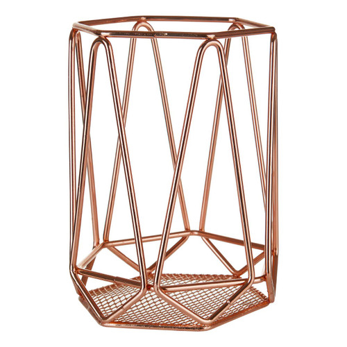 Vertex Copper Finish Utensil Holder