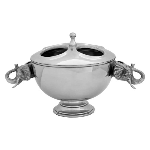 4 Bottles Elephant Wine Cooler with Lid