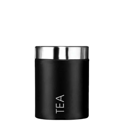Black Enamel Tea Canister