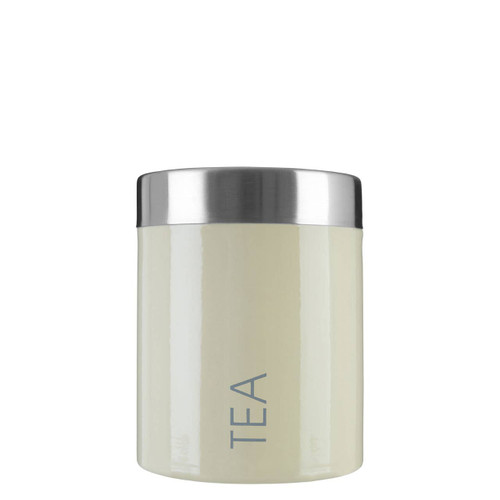 Cream Enamel Tea Canister