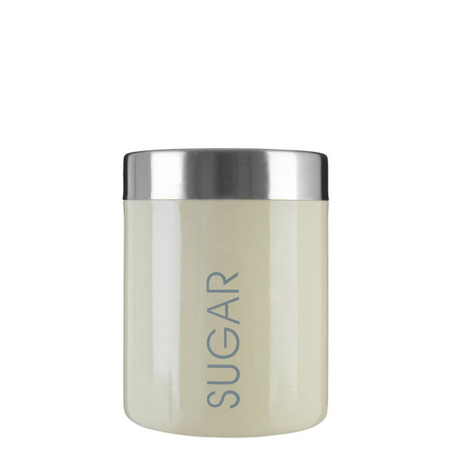 Cream Enamel Sugar Canister