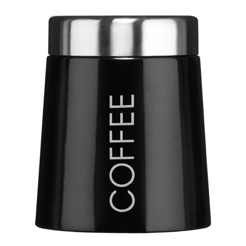 Madison Black Enamel Coffee Canister