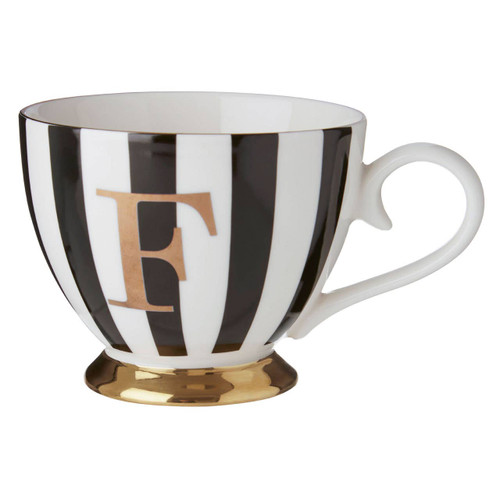 Mimo Duchess F Letter Monogram Mug