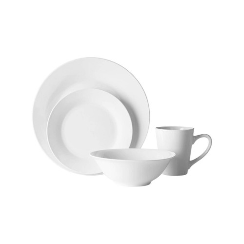 16pc White Dinner Set