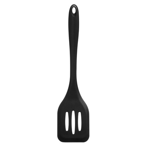 Zing Black Silicone Slotted Turner