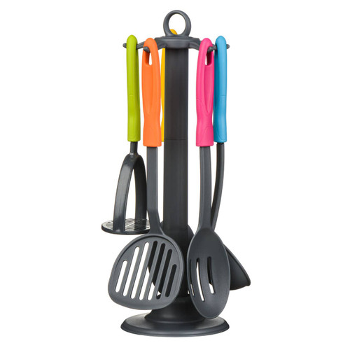 5pc Grey Nylon Kitchen Tool Set