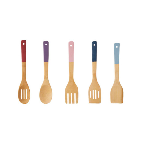 5pc Assorted Bamboo Kitchen Utensil Set