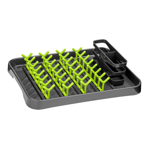 Grey and Lime Green Dish Drainer