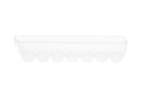 Romm Clear Plastic 14 Egg Storage Tray With Lid