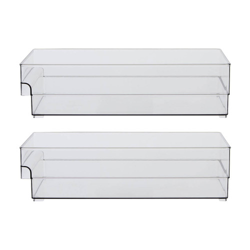Romm Large Set of Two Fridge Bin Organisers