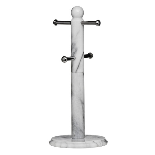 White Marble 4 Cup Mug Holder