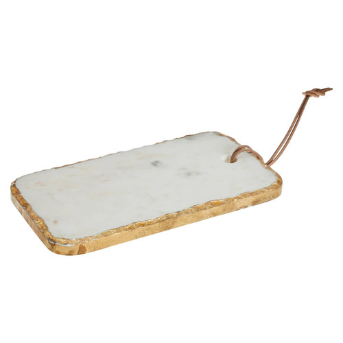White Marble / Gold Foil Chopping Board