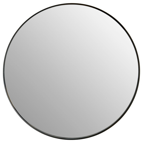 Cindy Large Matte Black Finish Wall Mirror