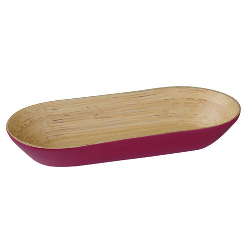 Kyoto Raspberry Oblong Bowl