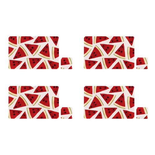 Set Of Four Watermelon Placemats And Coasters