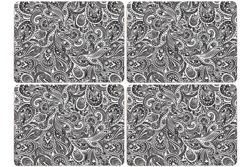 Paisley Set Of 4 Cork Placemats