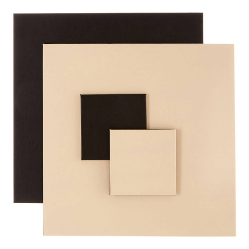 Geome Reverse Black and Cream - Set of 4