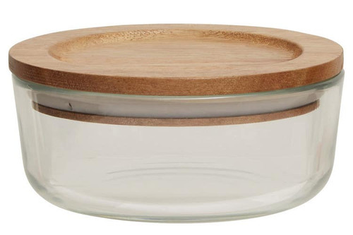 Freska 300ml Glass Container With Acacia Lid