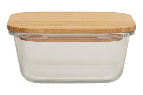 Freska 800ml Glass Container With Bamboo Lid