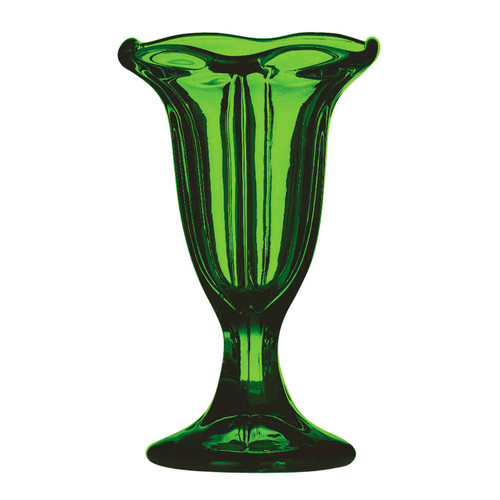 Glass Green Sundae Dish