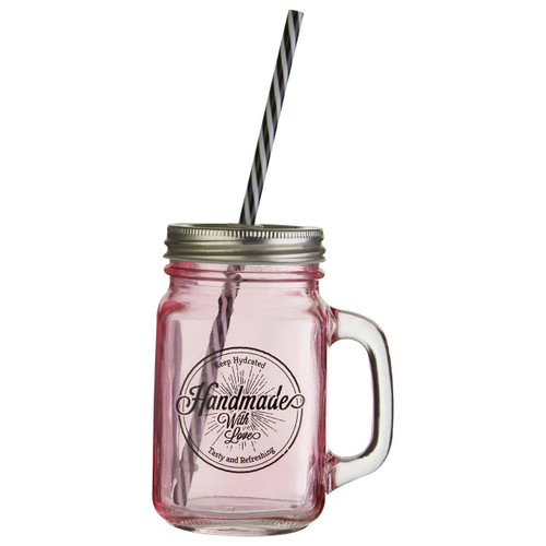 Square Handmade With Love Jar Mug - 450ml