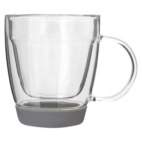 Amari Double Wall Glass Mug with Silicone Base 350ml