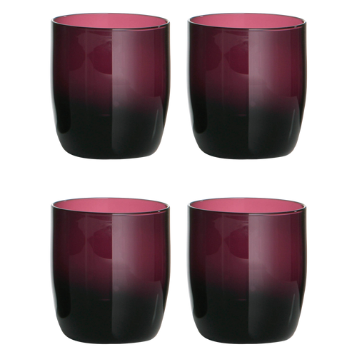 Set Of Four Purple Tumblers