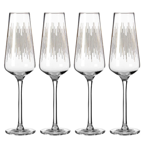 Jazz Champagne Glasses Set of 4