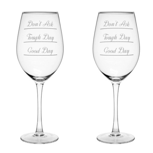 Verity Don't Ask Large Wine Glasses