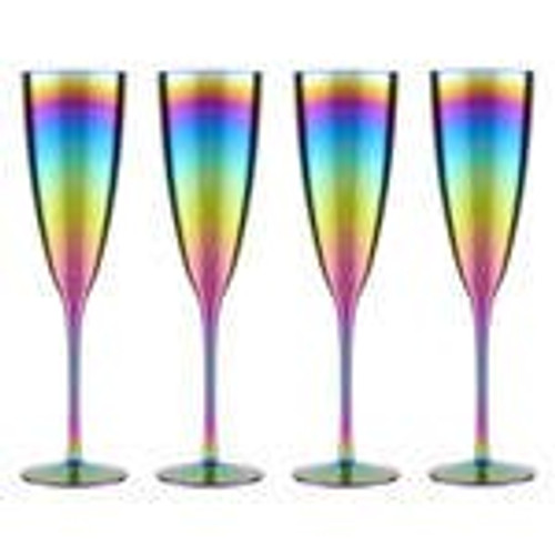 Aurora Set of 4 Champagne Glasses