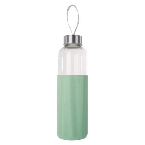 Mimo Glass Mug with Mint Silicone Sleeve