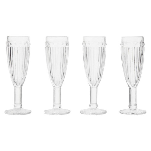Auclair Set of four Champagne Glasses