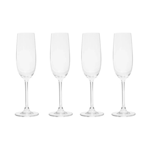 Ada Set Of 4 Crystal Champagne Glasses